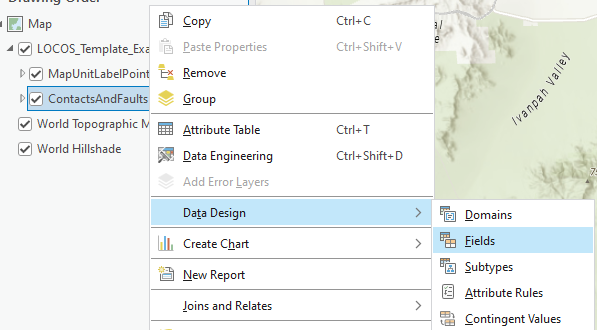 Contents Pane Fields