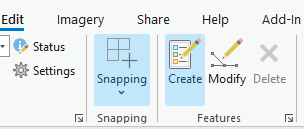 Create Features Ribbon
